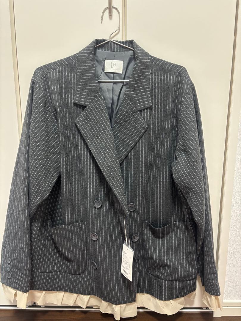 新品未使用loin nuit /フリルレイヤードデザインジャケット