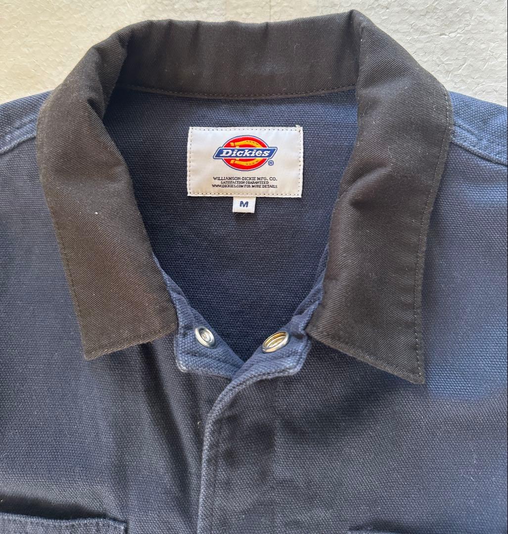 ディッキーズ ダックカバーオール ツイルカラー ミシガンチョアコート ネイビーM