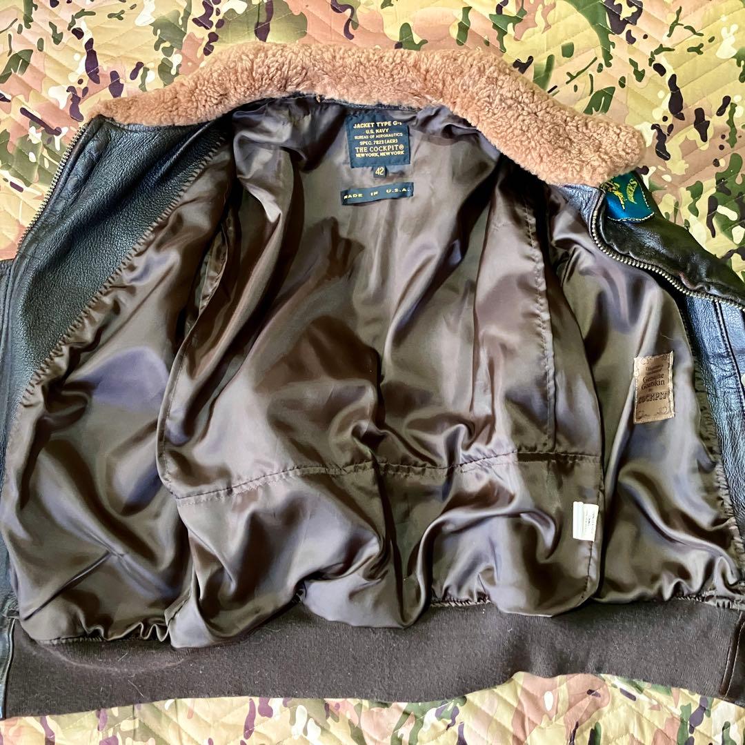 COCKPIT TYPE G-1 映画TOP GUN BROWN サイズ42号