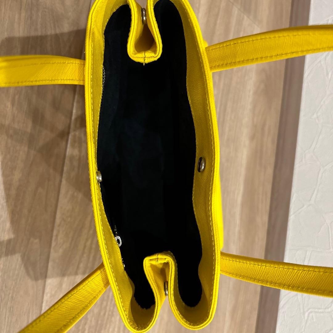 LADIN 黄色 トートバッグ 付属ポーチ付き