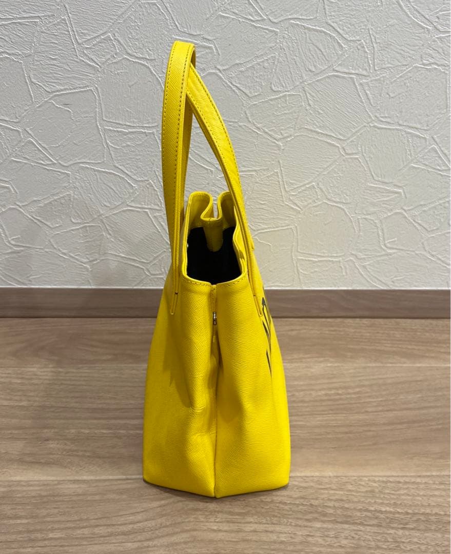 LADIN 黄色 トートバッグ 付属ポーチ付き