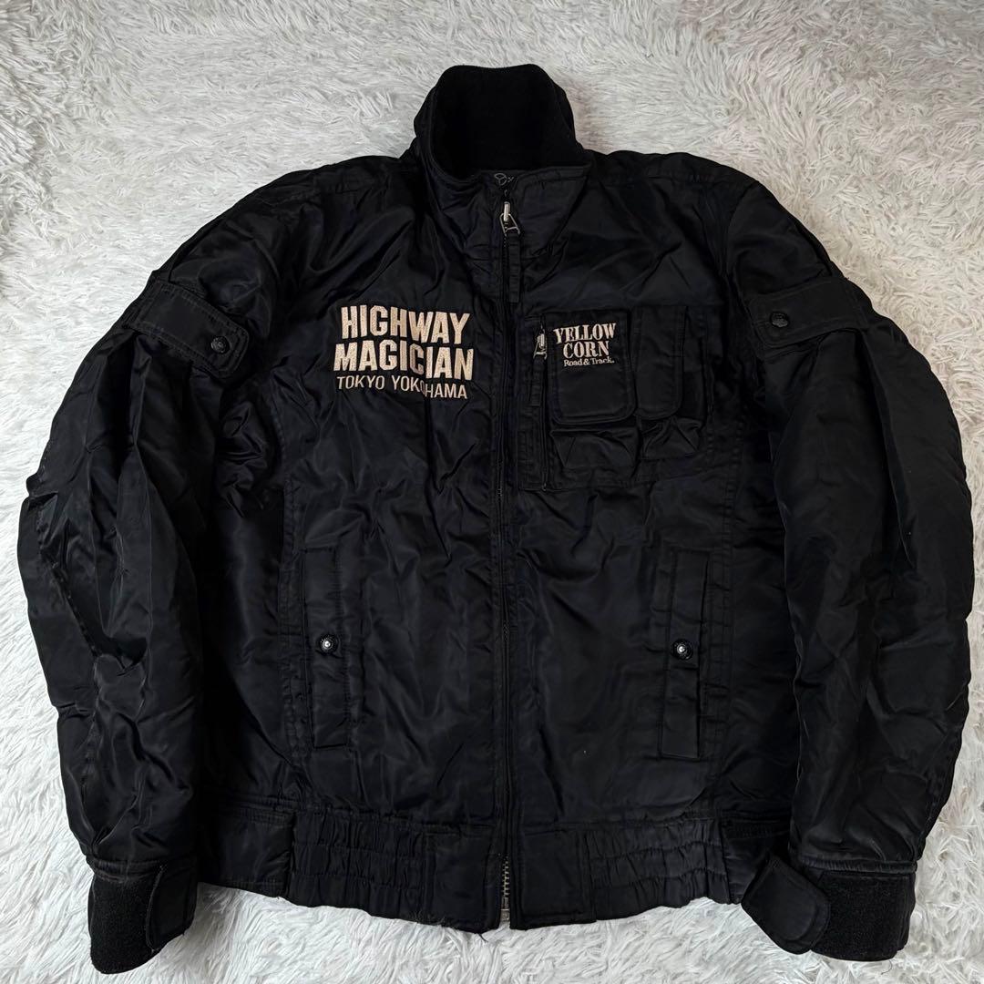 YELLOW CORN ナイロンバイクジャケット　防寒着　LL ビッグサイズ