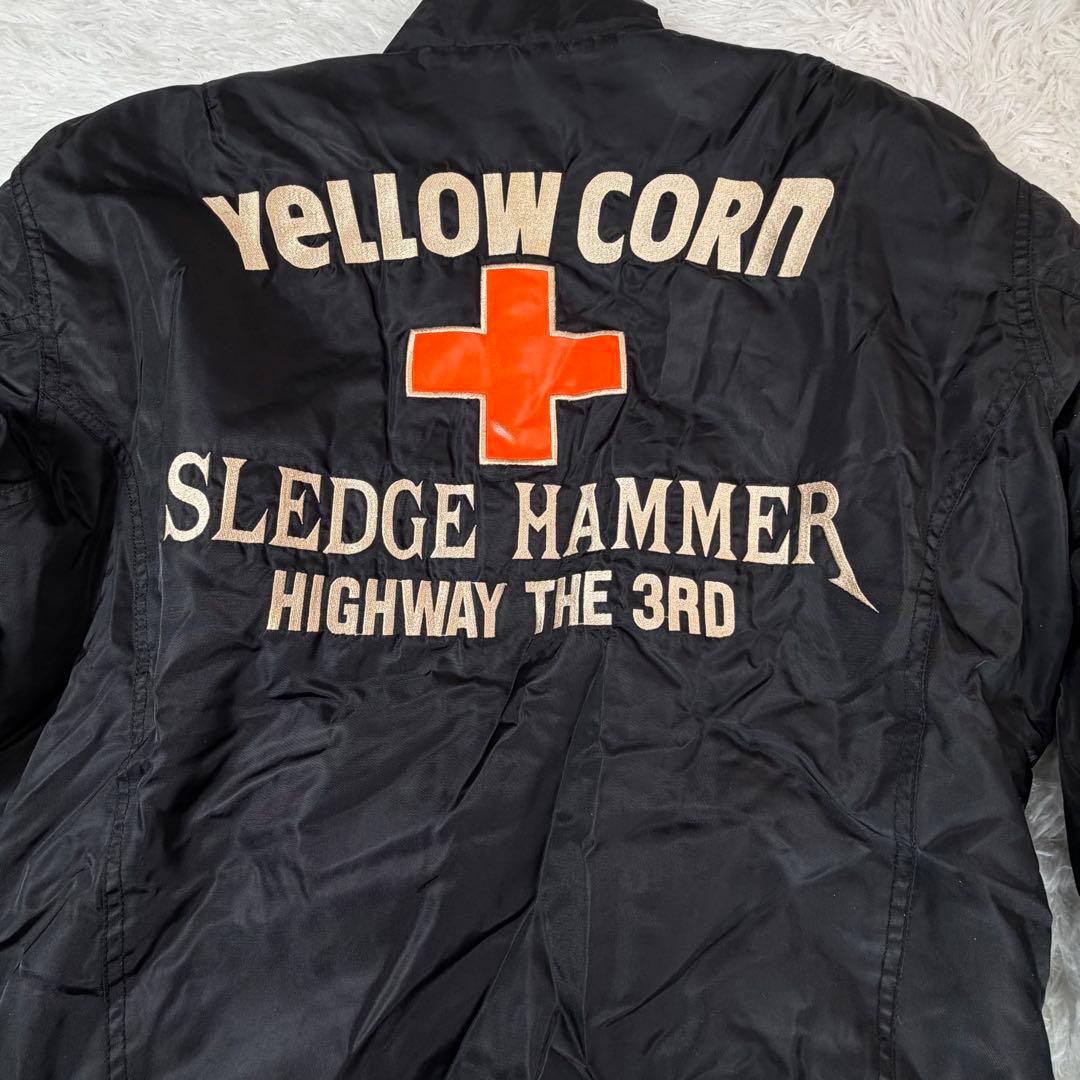 YELLOW CORN ナイロンバイクジャケット　防寒着　LL ビッグサイズ