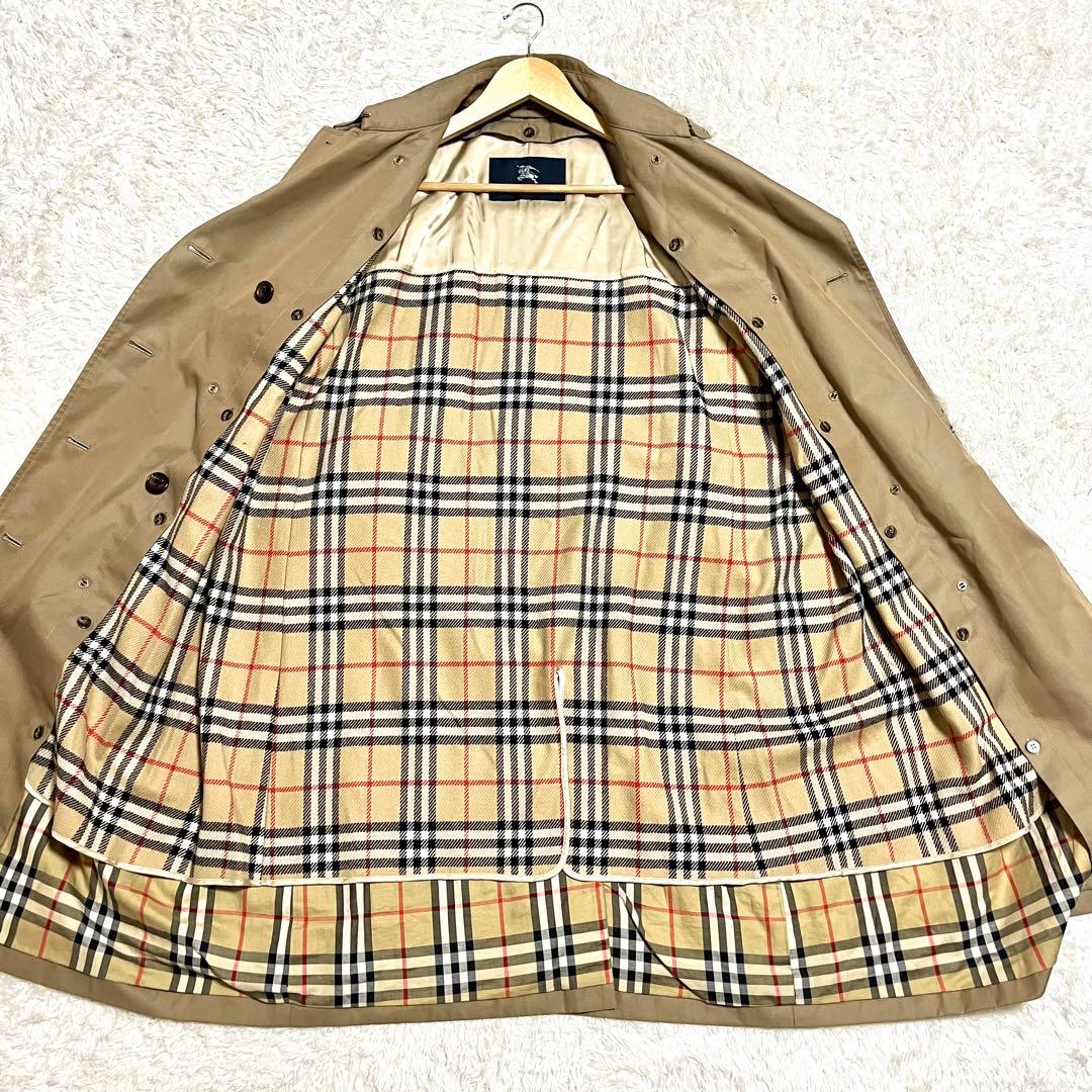 バーバリーロンドン ライナー ベルト Aライン ノバチェック 46サイズ