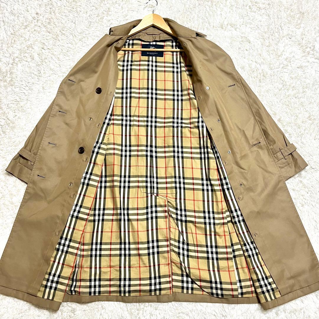 バーバリーロンドン ライナー ベルト Aライン ノバチェック 46サイズ