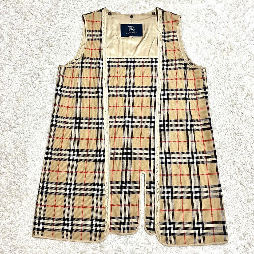 バーバリーロンドン ライナー ベルト Aライン ノバチェック 46サイズ