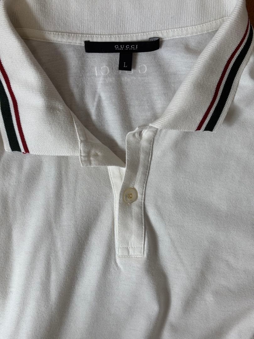 【美品】GUCCI グッチ 定番 シェリーライン ポロシャツ メンズ Lサイズ
