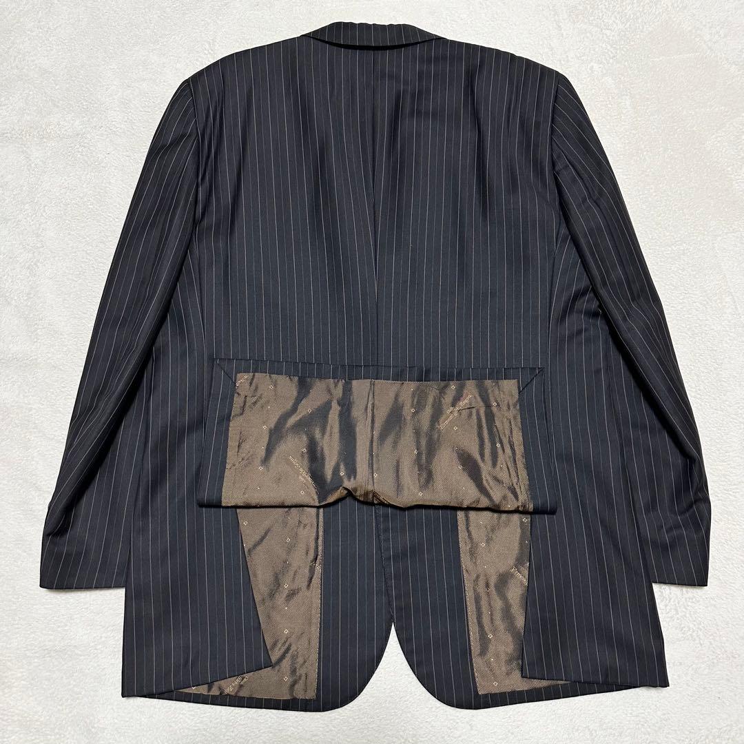 088 美品 Ermenegildo Zegna TROFEO スーツ 黒 3L