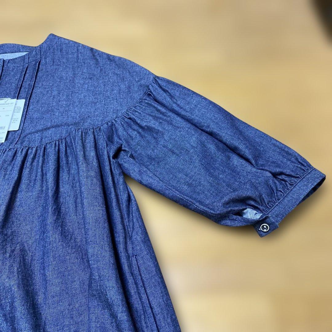 コットンハウスアヤの八分袖ロングワンピース　新品未使用