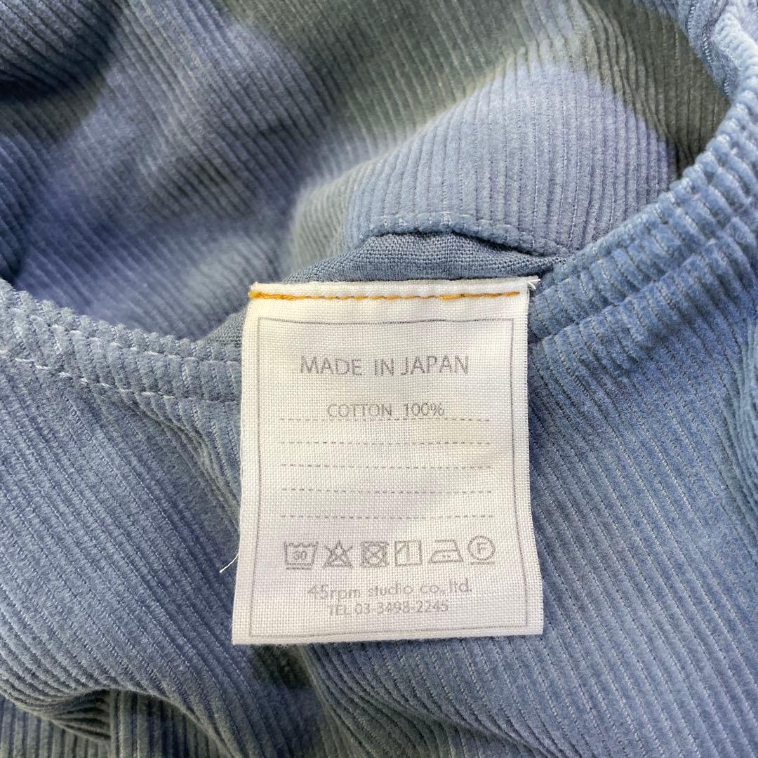 45R フォーティファイブアールピーエム コーディロイパンツ