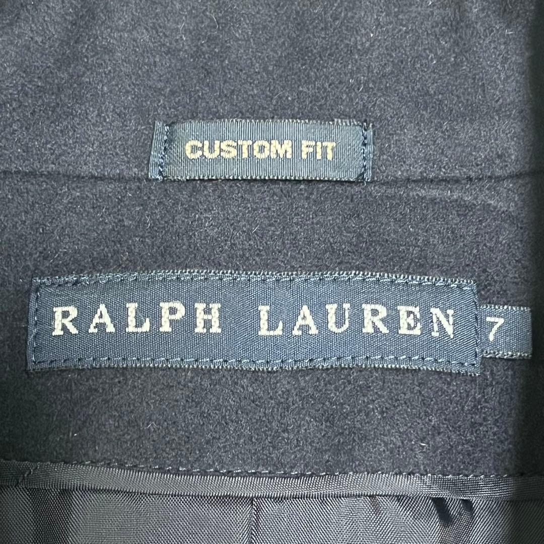 ラルフローレン ビッグポニー 紺ブレザー 金ボタン カシミヤ アンゴラ S