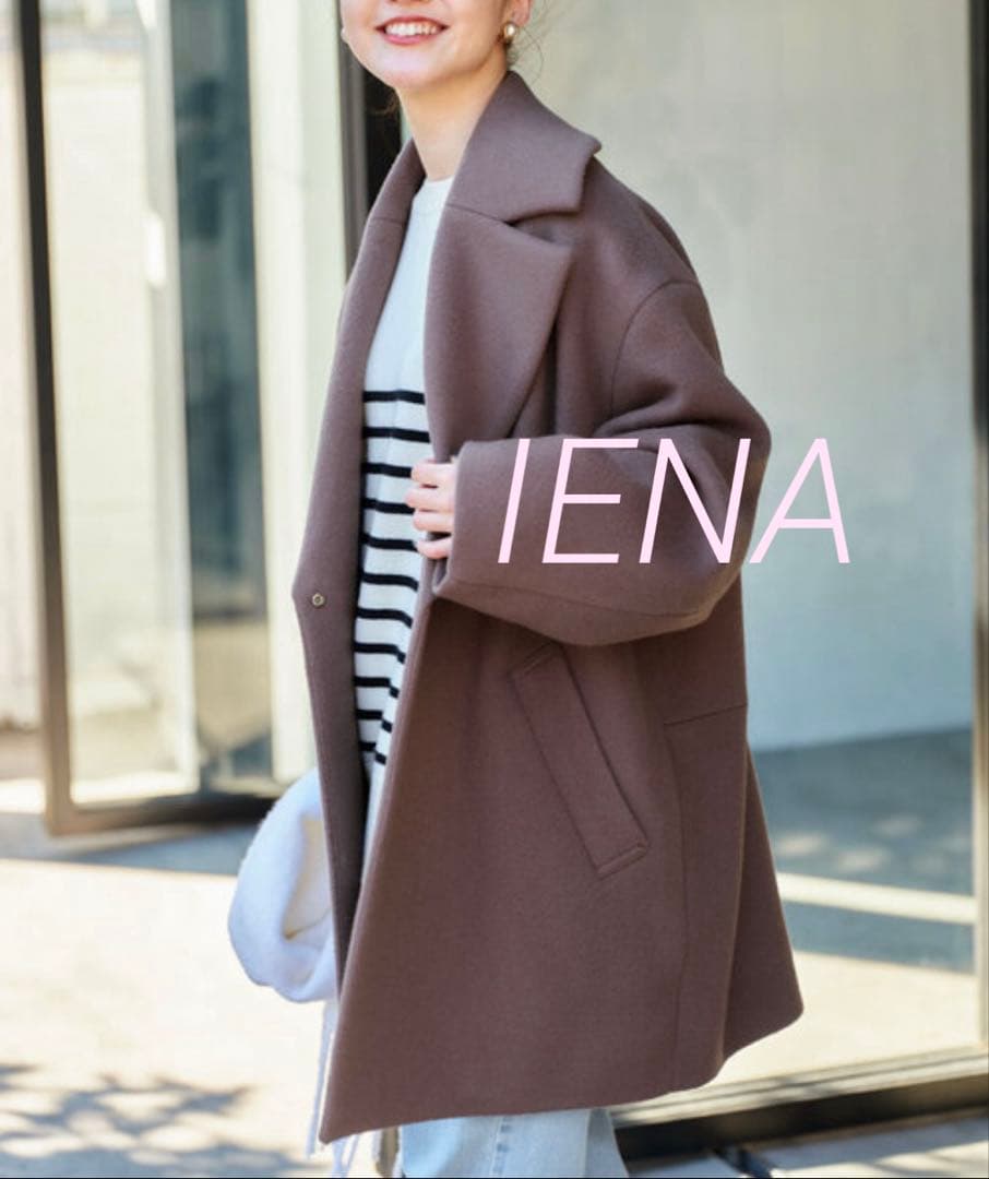 ☆チル✩.*˚☆イエナ super140 ウールコクーンショートコート