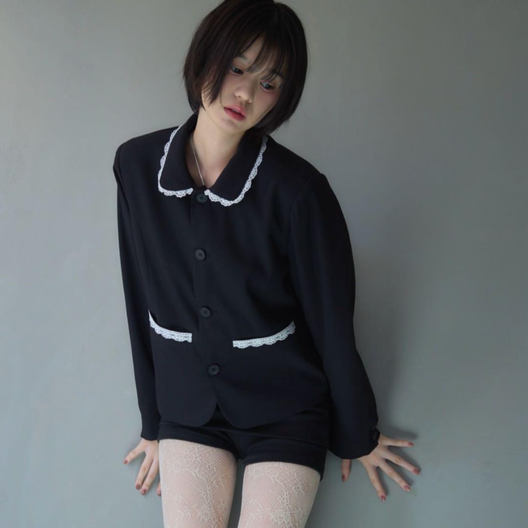 Smyeon レース付き コンパクト ジャケット