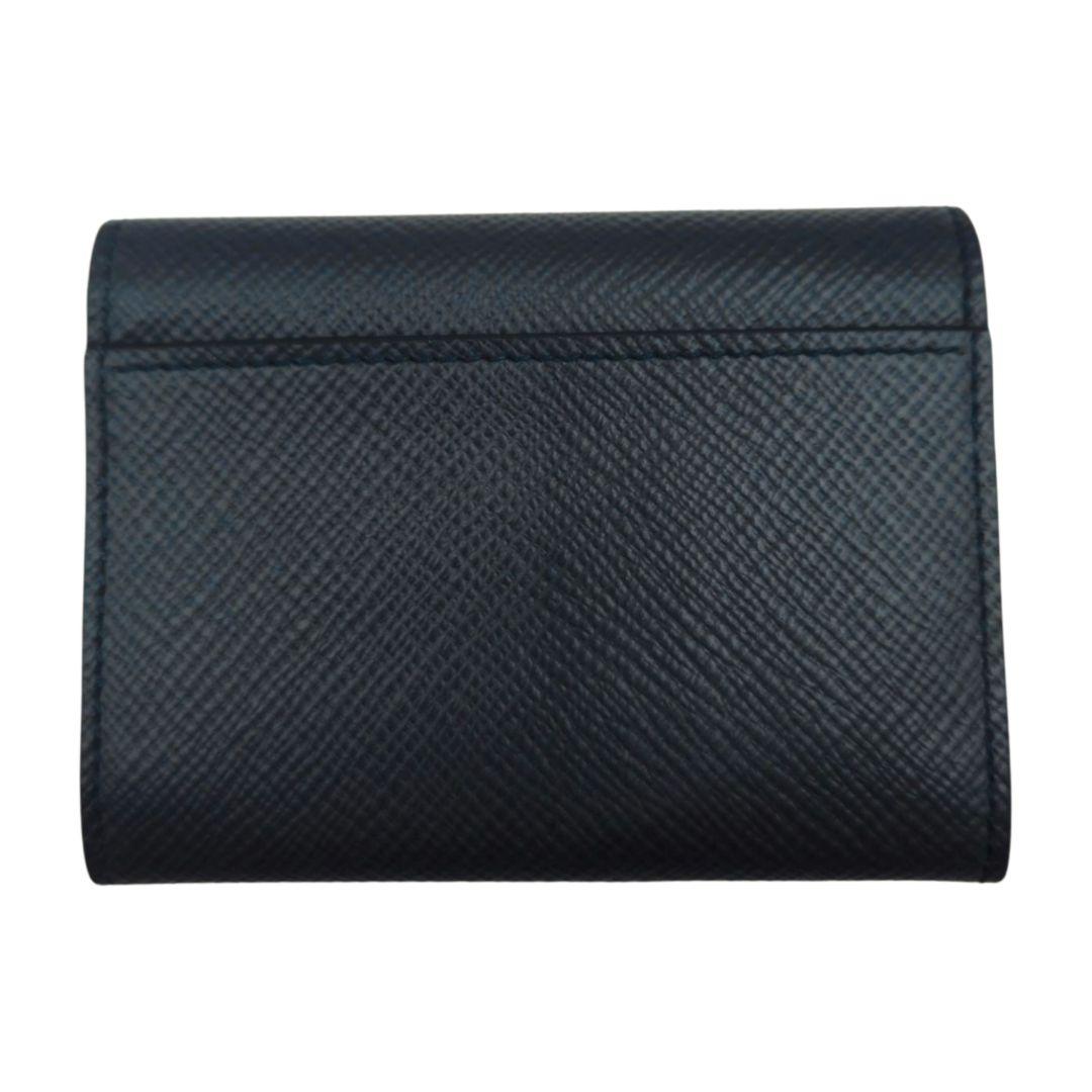 新品 Smythson スマイソン 三つ折り財布 Panama ネイビー 正規品