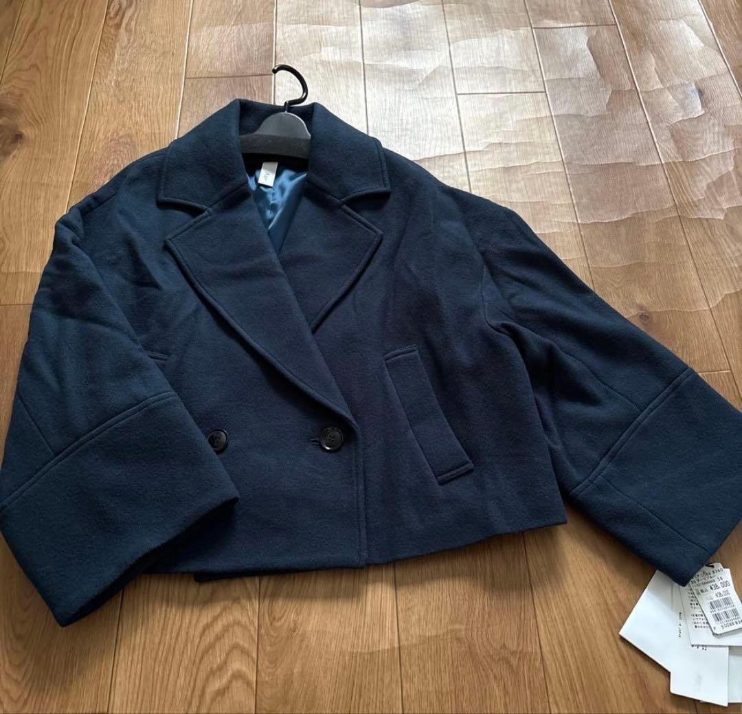 新品タグ付き　Aga スコットクラブ【尾州】ショートコート　オーバーサイズ