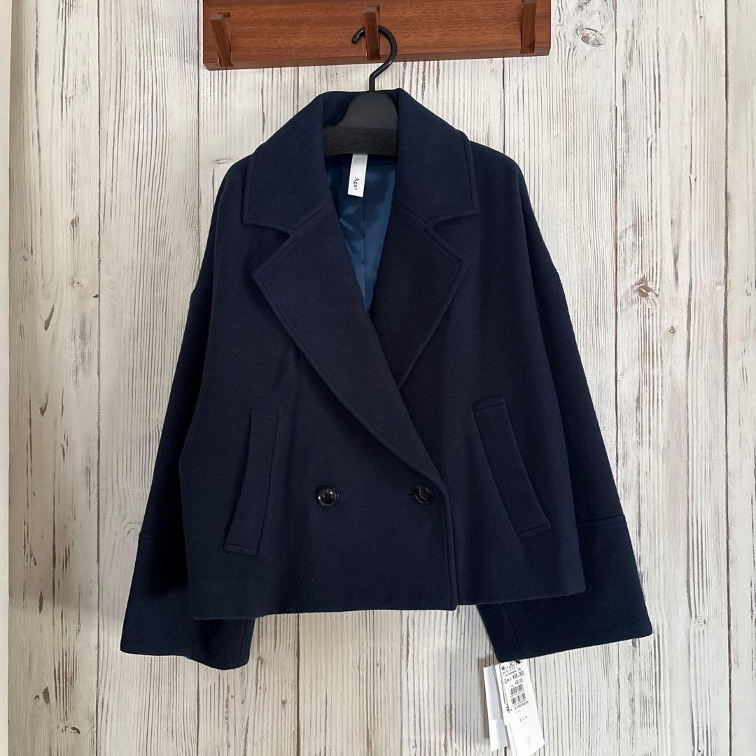 新品タグ付き　Aga スコットクラブ【尾州】ショートコート　オーバーサイズ