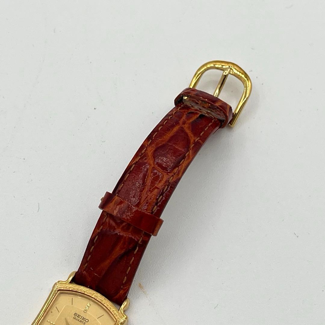 【稼動】14k SEIKO EXCELINE 腕時計 ゴールド クォーツ