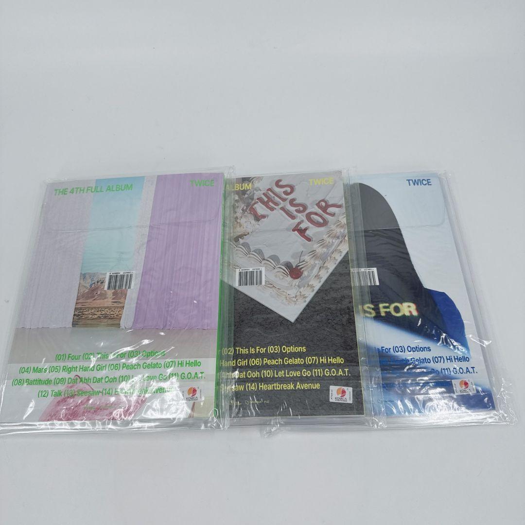 TWICE THIS IS FOR 3形態セット 新品未開封 CD アルバム