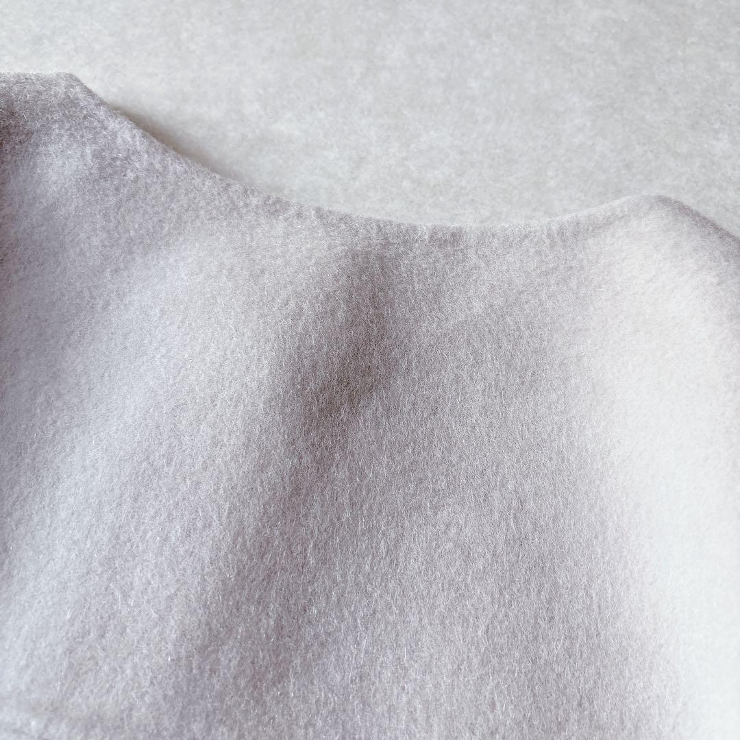 極美品★ADORE｜2TONE カシミヤ混 リバーコート 前後差裾 グレージュ