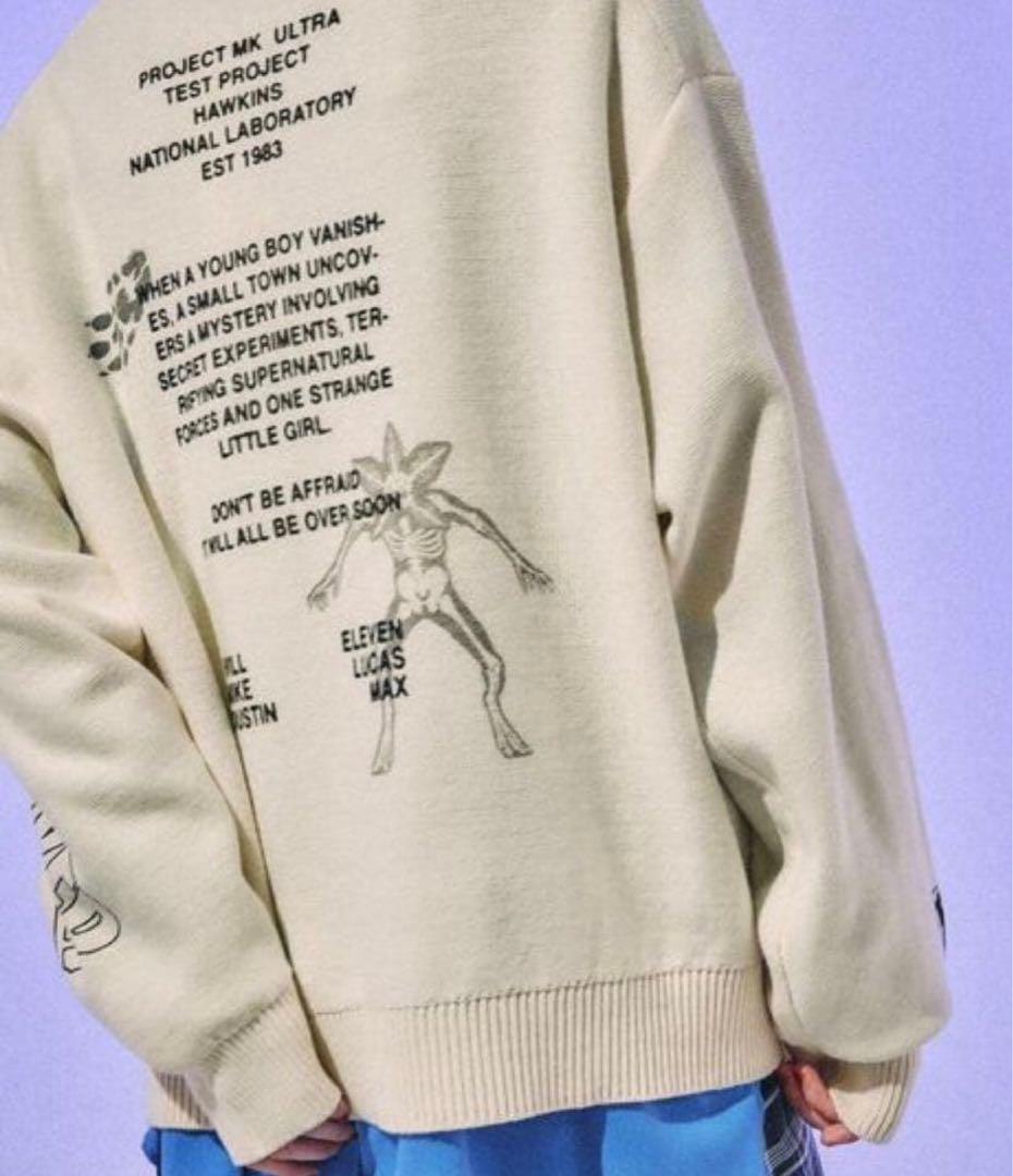 Stranger Things ニコアンド　アソートモチーフニット