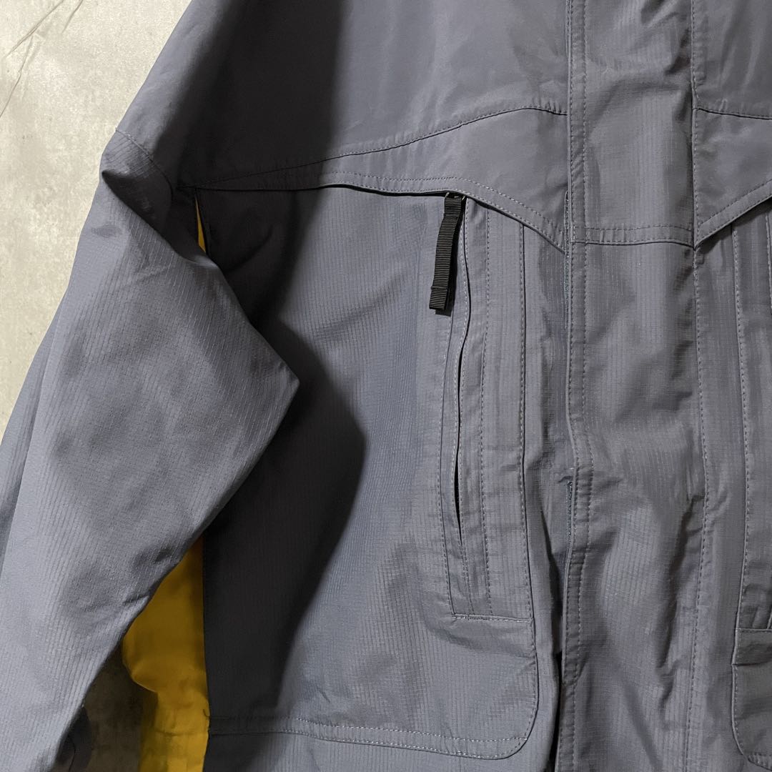 Burtonバートンスキーウェアスノーボードジャケットパーカー紺ネイビー黄色希少