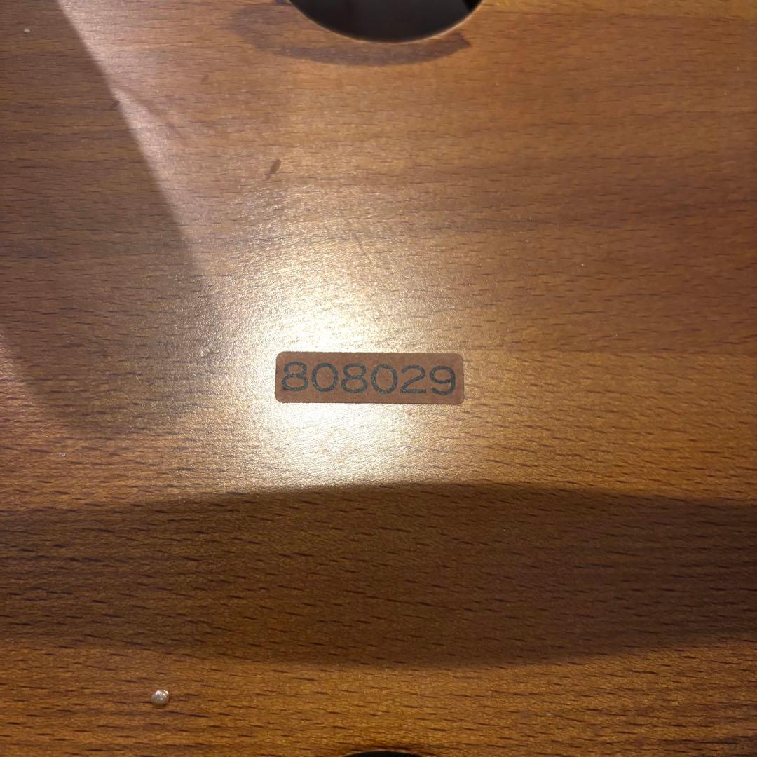 カリモク家具　回転式アームチェア コロニアルウォールナット