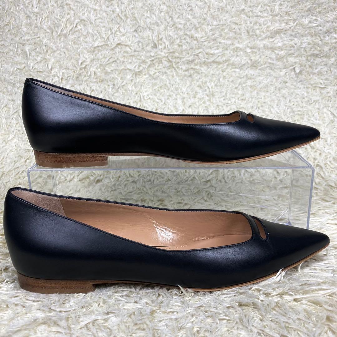 『未使用級』PELLICO アネッリ フラット パンプス ブラック ANIMA