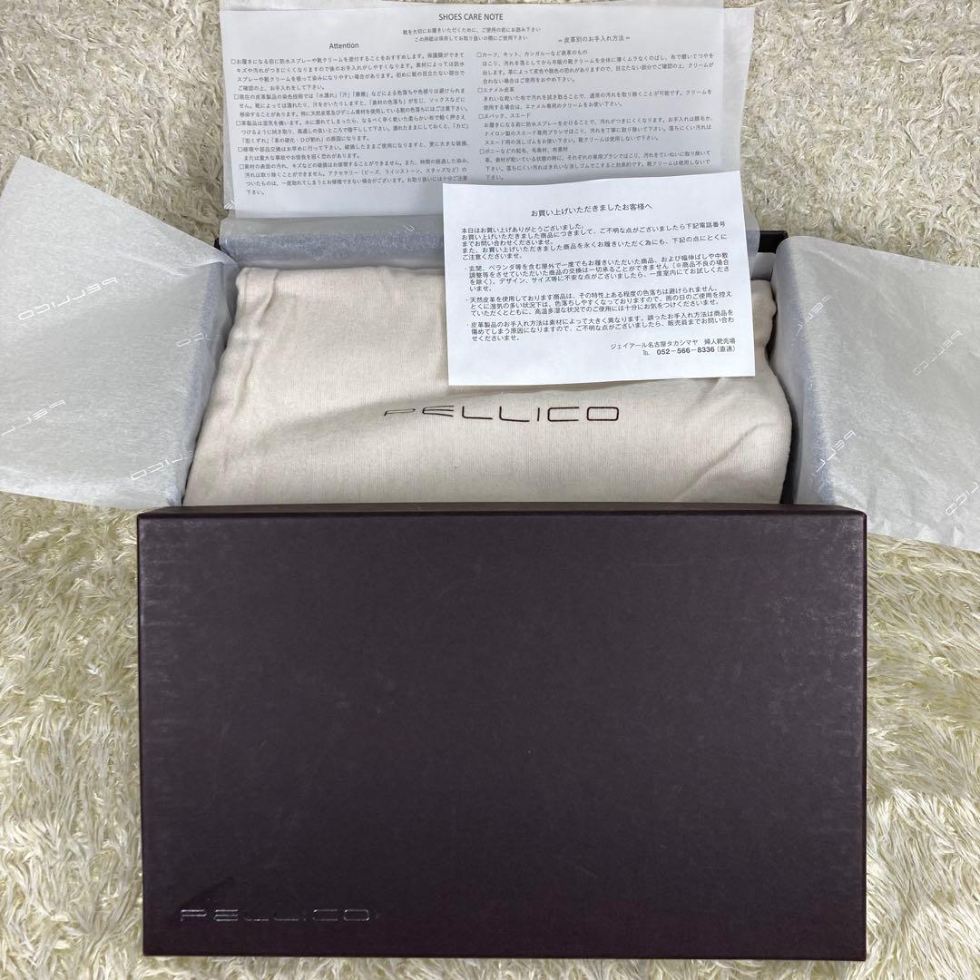 『未使用級』PELLICO アネッリ フラット パンプス ブラック ANIMA