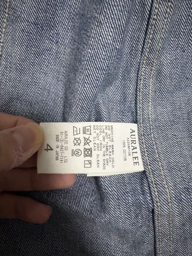 ジャケット・アウター 22ss Selvedge Faded Light Denim Blouson