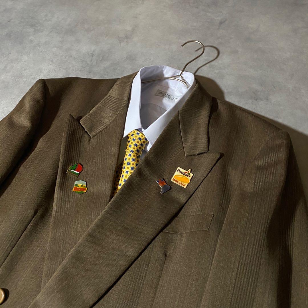 90s vintage レトロセットアップ スーツ ピンズ No.195成人式