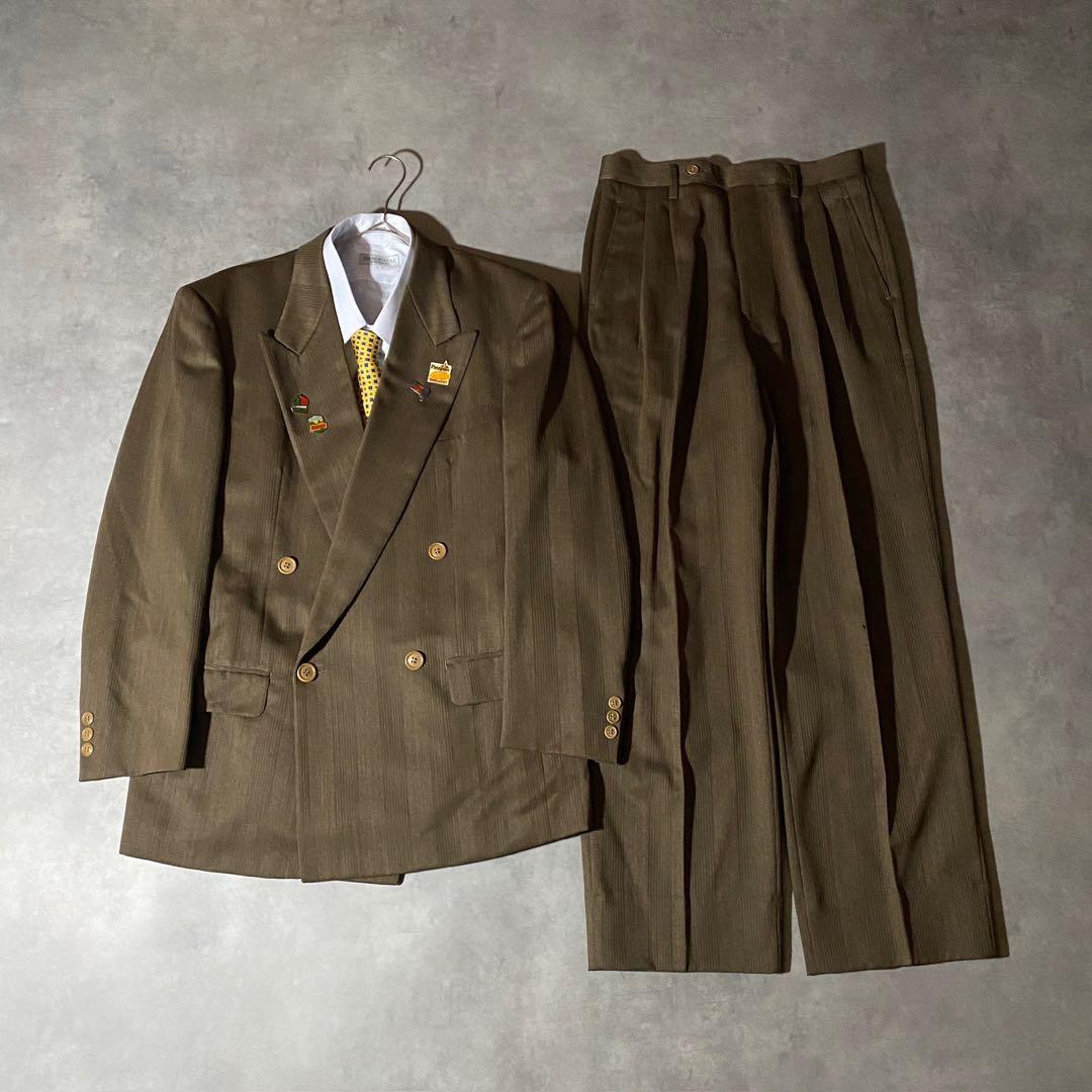 90s vintage レトロセットアップ スーツ ピンズ No.195成人式