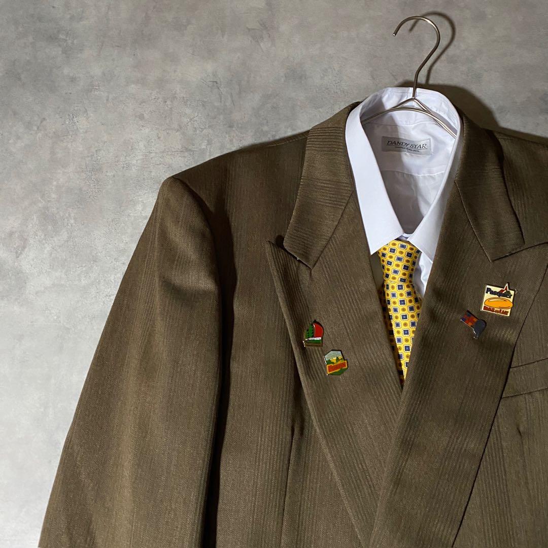 90s vintage レトロセットアップ スーツ ピンズ No.195成人式