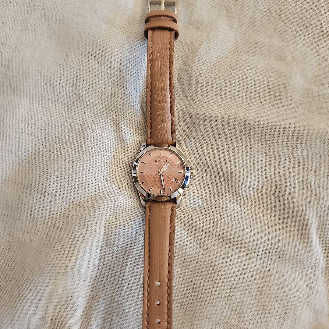 GUCCI ピンク 腕時計 クォーツ