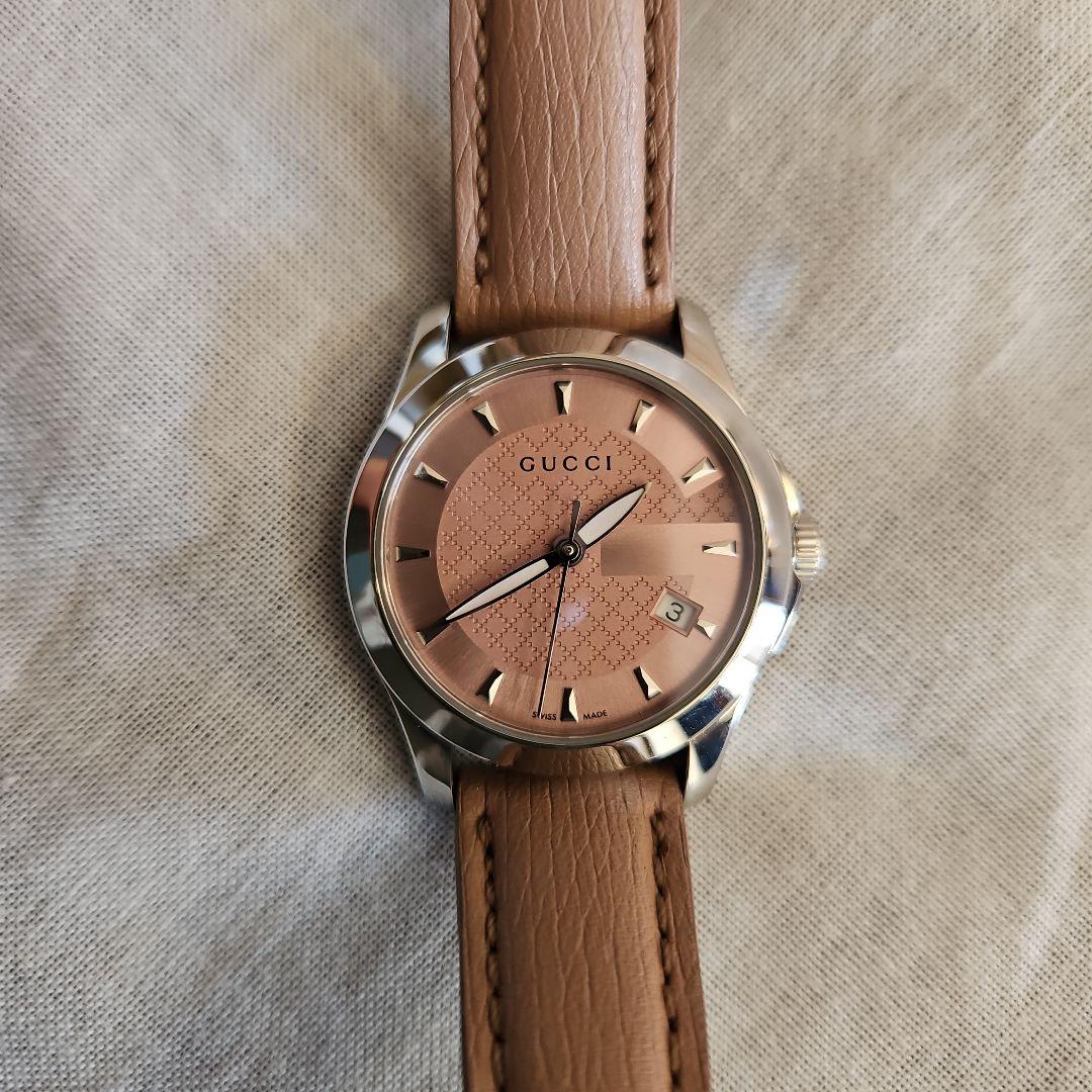 GUCCI ピンク 腕時計 クォーツ