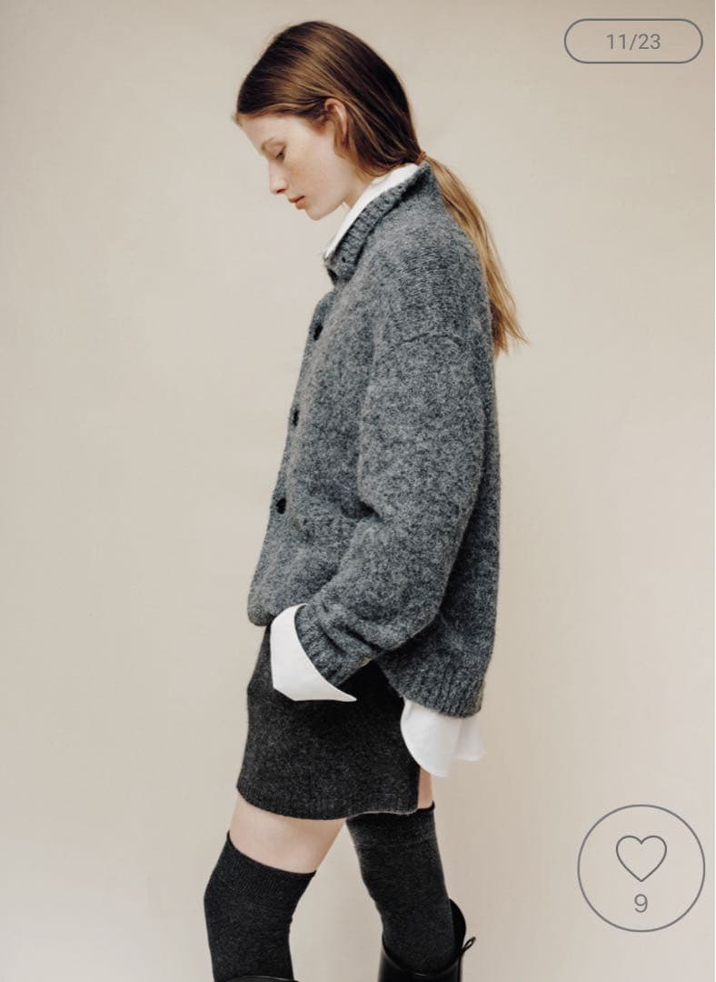 【新品】MIESROHE⭐︎ソフトシャギーニットショートPT