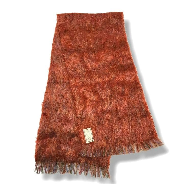 ✨ヴィンテージ モヘア ウール マフラー 60s 70s スコットランド製