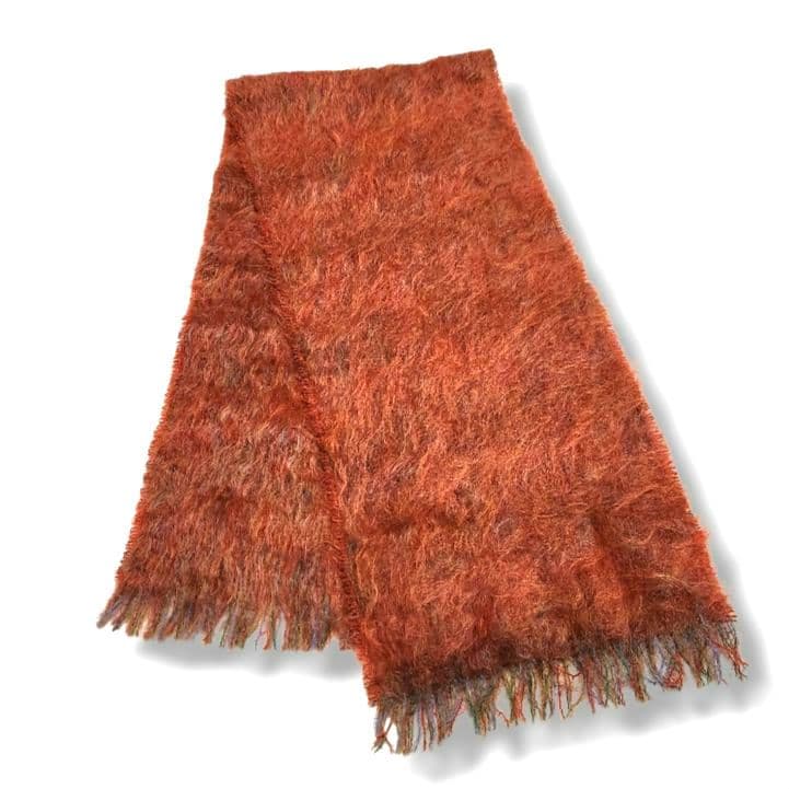 ✨ヴィンテージ モヘア ウール マフラー 60s 70s スコットランド製