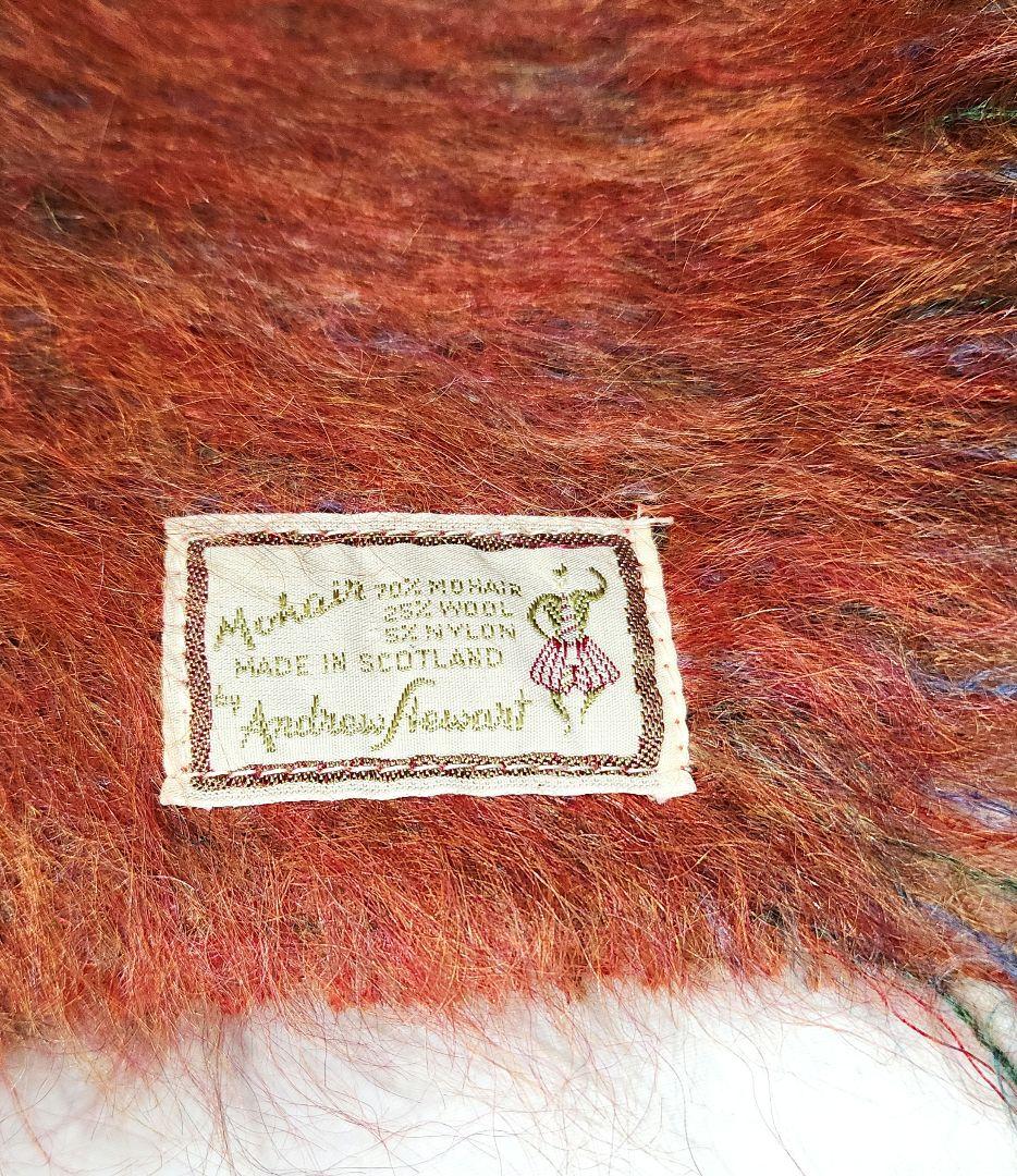 ✨ヴィンテージ モヘア ウール マフラー 60s 70s スコットランド製