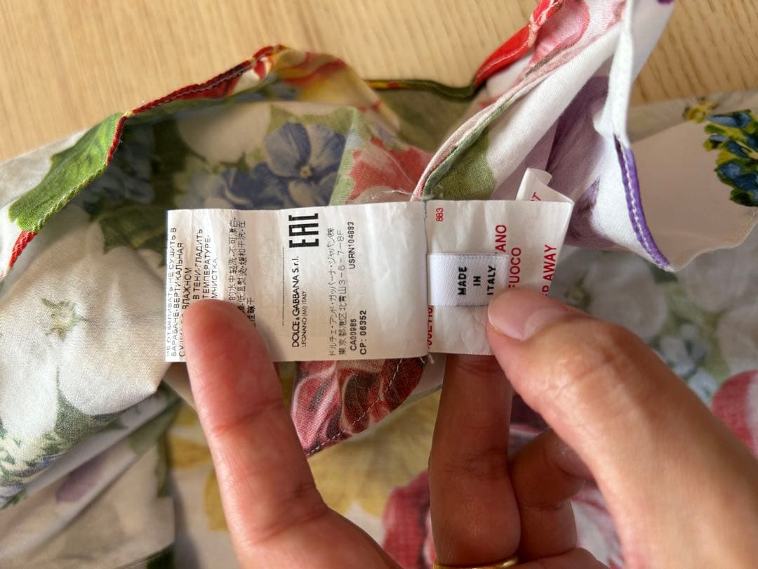 Dolce & Gabbana フラワープリント 半袖ワンピース