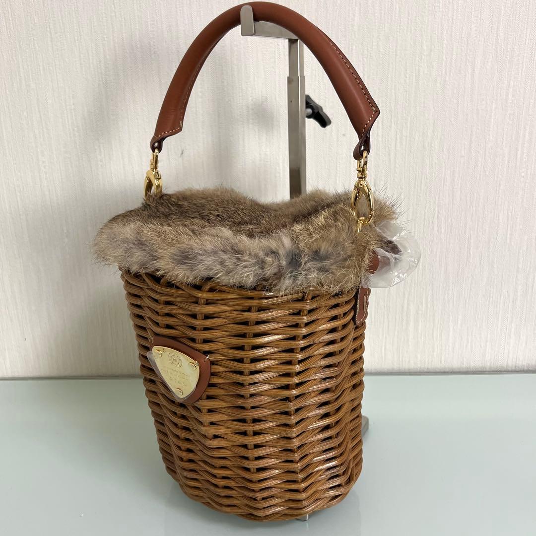 『未使用』ATAO breeze 2way ショルダーバッグ ラビットファー付き