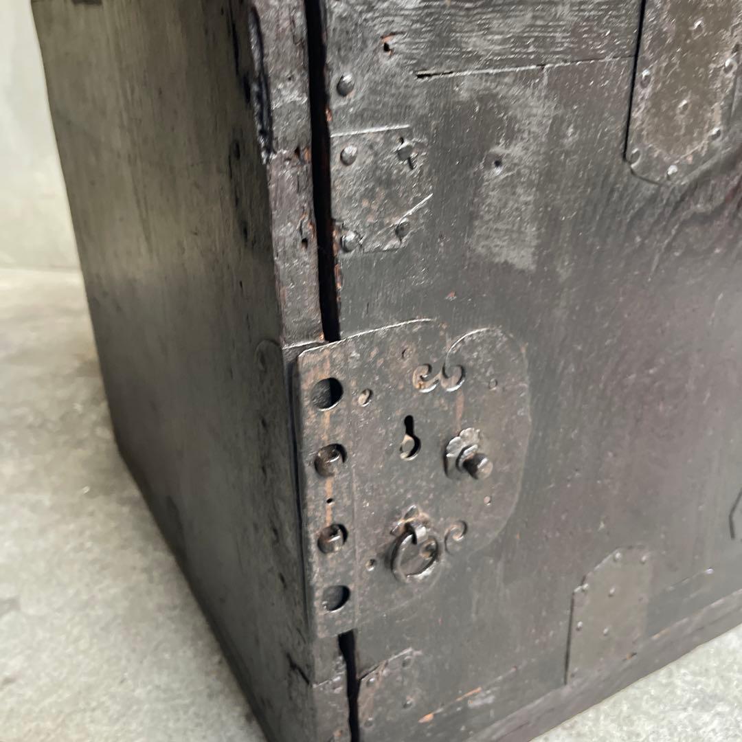 骨董 時代箪笥　船箪笥　銭箱　帳場箪笥　欅製　江戸期　古家具　古道具