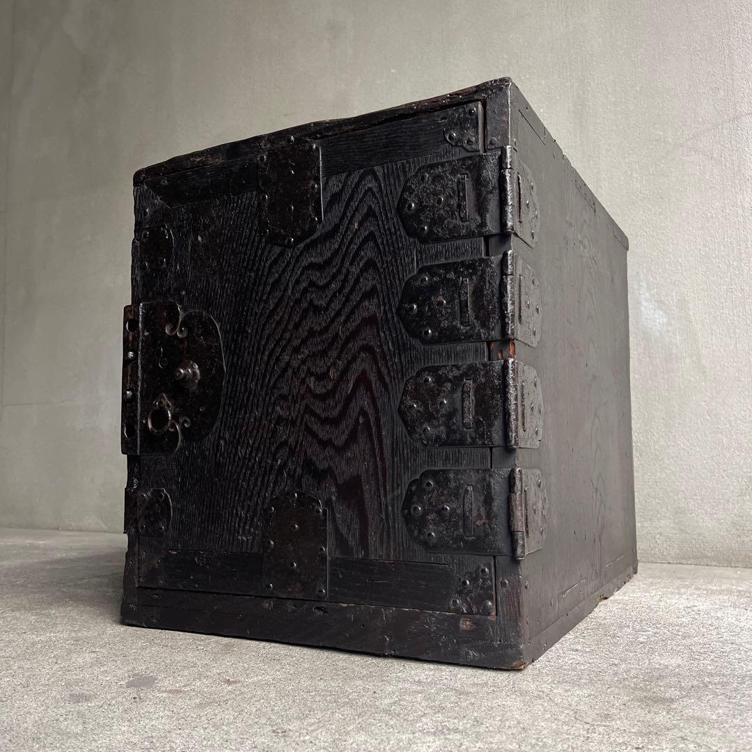 骨董 時代箪笥　船箪笥　銭箱　帳場箪笥　欅製　江戸期　古家具　古道具