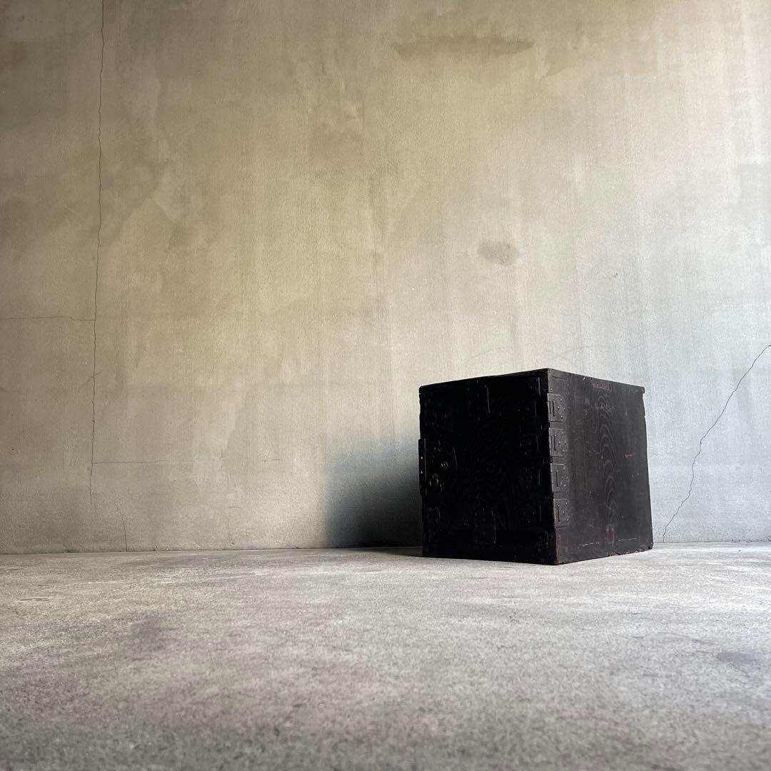 骨董 時代箪笥　船箪笥　銭箱　帳場箪笥　欅製　江戸期　古家具　古道具