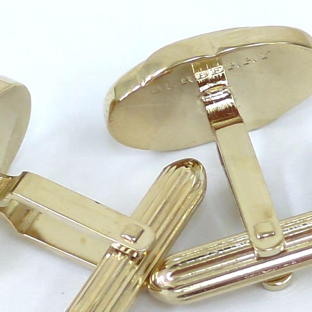 バーバリー 騎士 ネクタイピン カフリンクス ゴールド シルバー 濃いネイビー