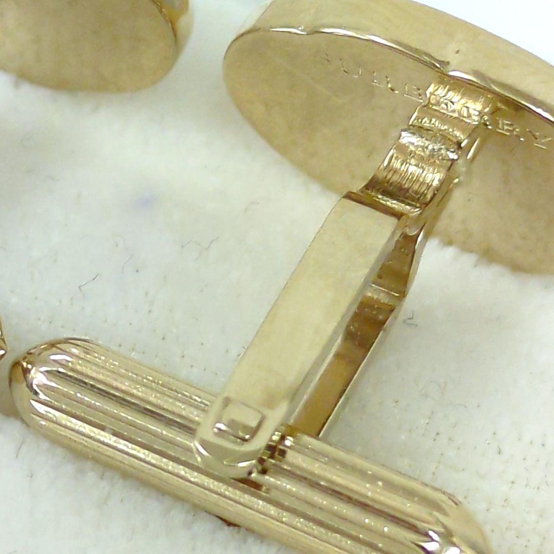 バーバリー 騎士 ネクタイピン カフリンクス ゴールド シルバー 濃いネイビー