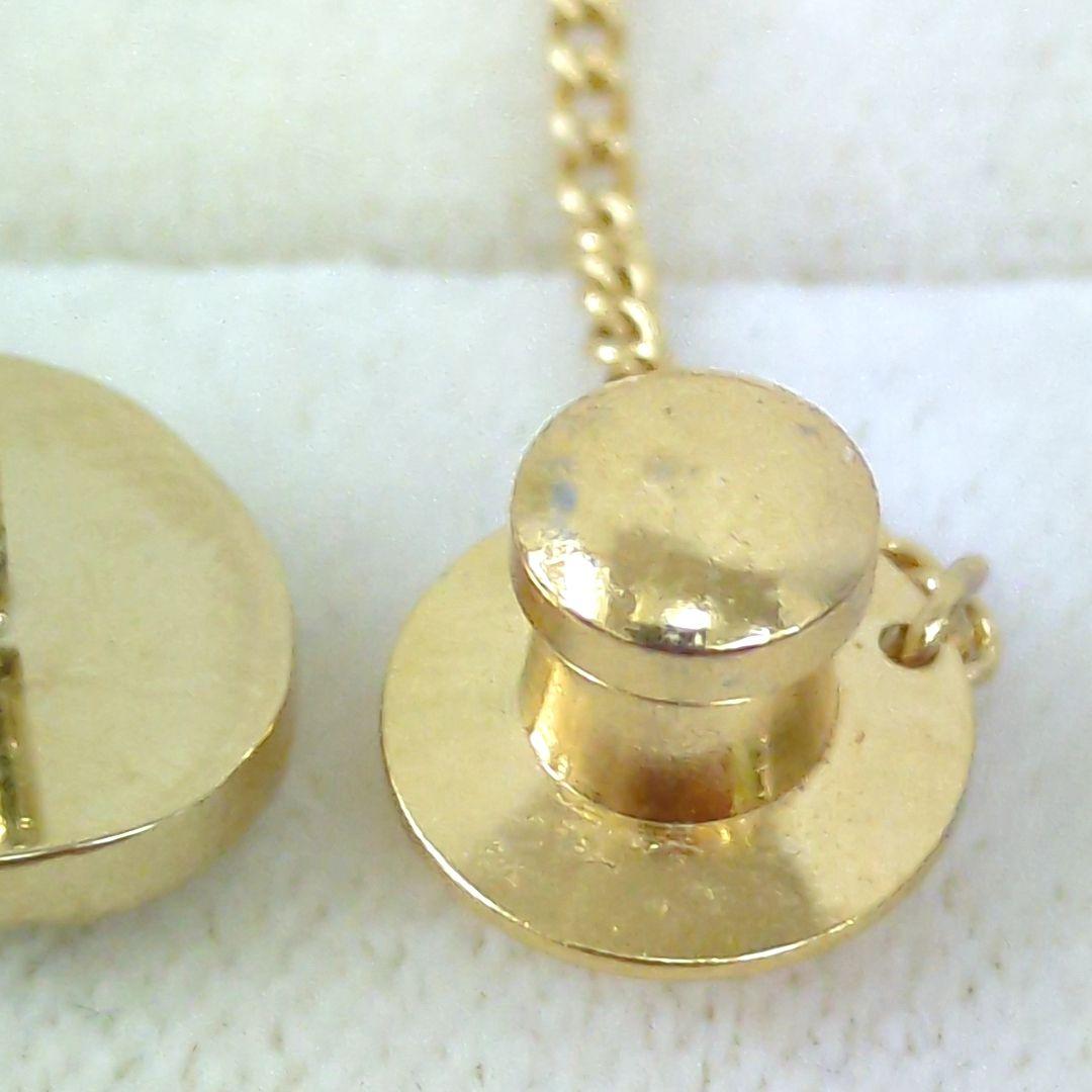 バーバリー 騎士 ネクタイピン カフリンクス ゴールド シルバー 濃いネイビー