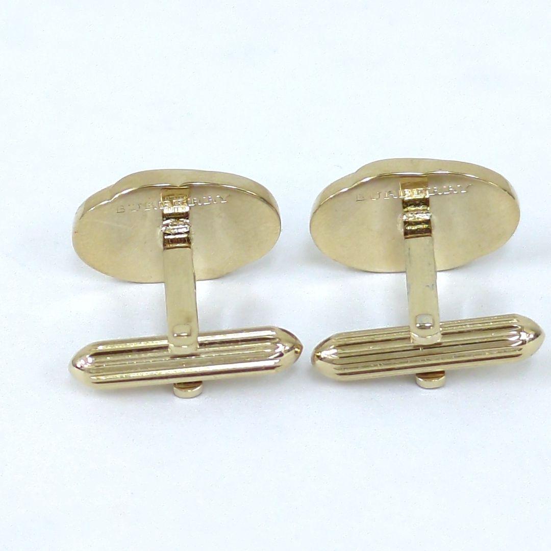 バーバリー 騎士 ネクタイピン カフリンクス ゴールド シルバー 濃いネイビー