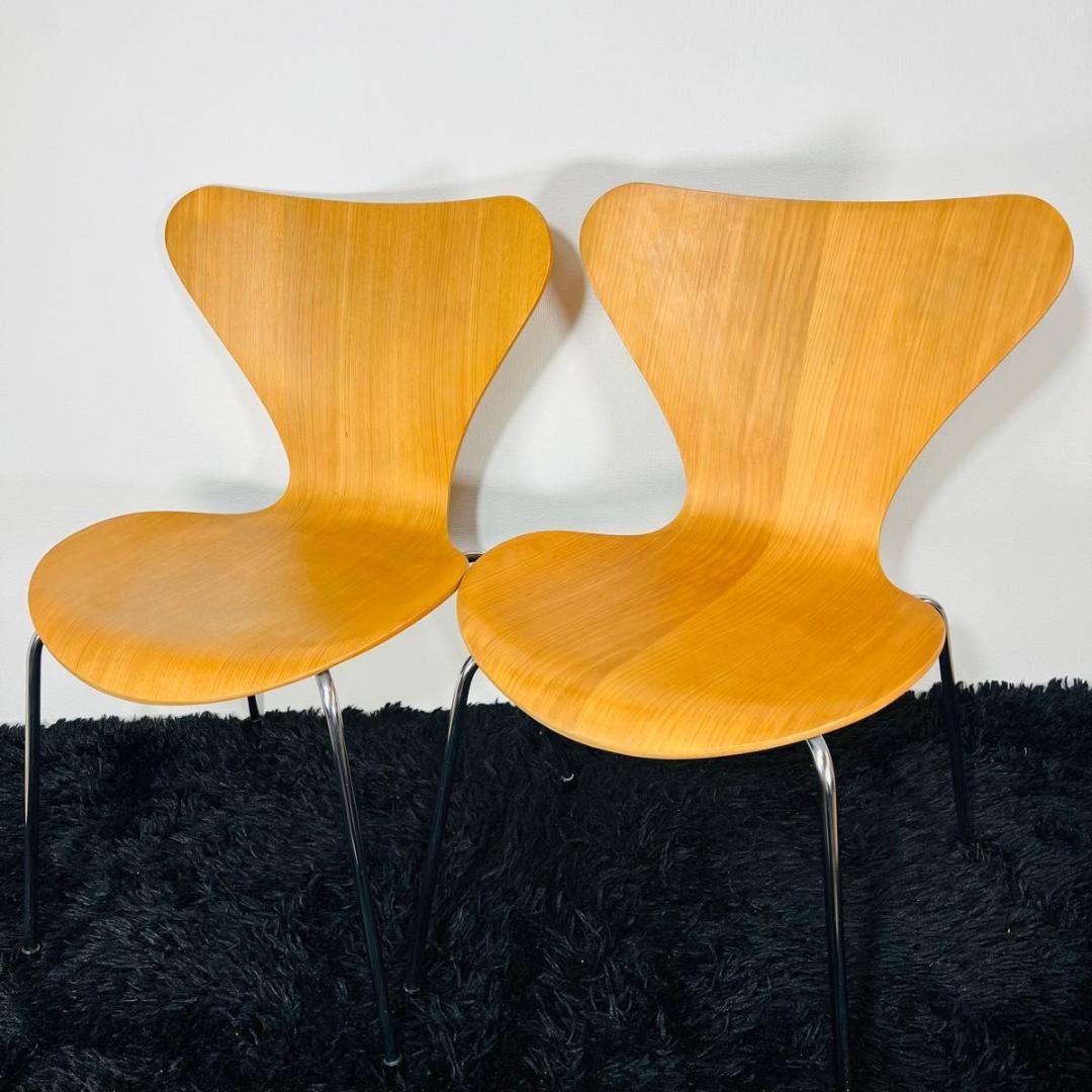 フリッツハンセン セブンチェア 2脚 正規品 北欧家具 ナチュラルウッドオーク