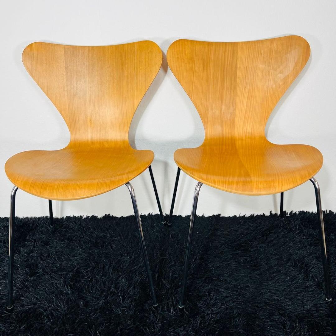 フリッツハンセン セブンチェア 2脚 正規品 北欧家具 ナチュラルウッドオーク