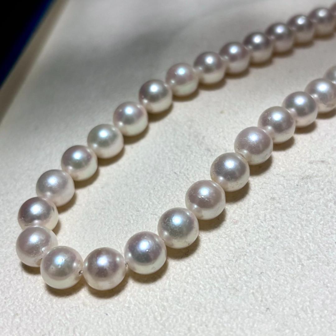 【テリ強】アコヤ真珠 パール ネックレス 38g 42.5cm 本真珠 あこや